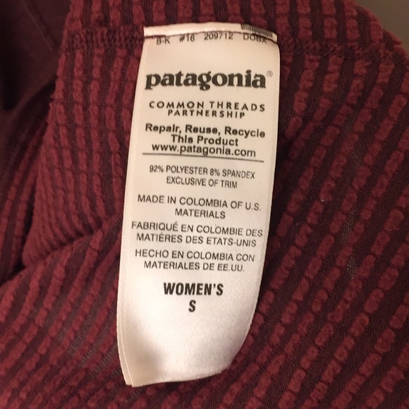 Patagonia high neck zip front base layer - Picture 4 of 6